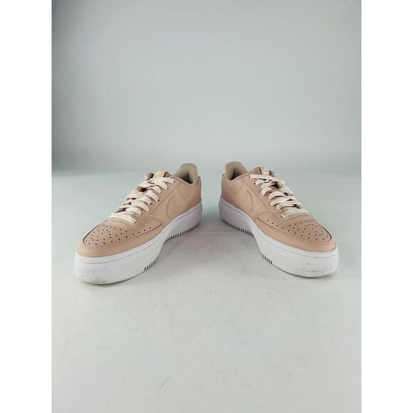 Nike Court Vision Alta Women's Shoes US 10 Tan/Pink Platform Sneakers - Picture 8 of 13
